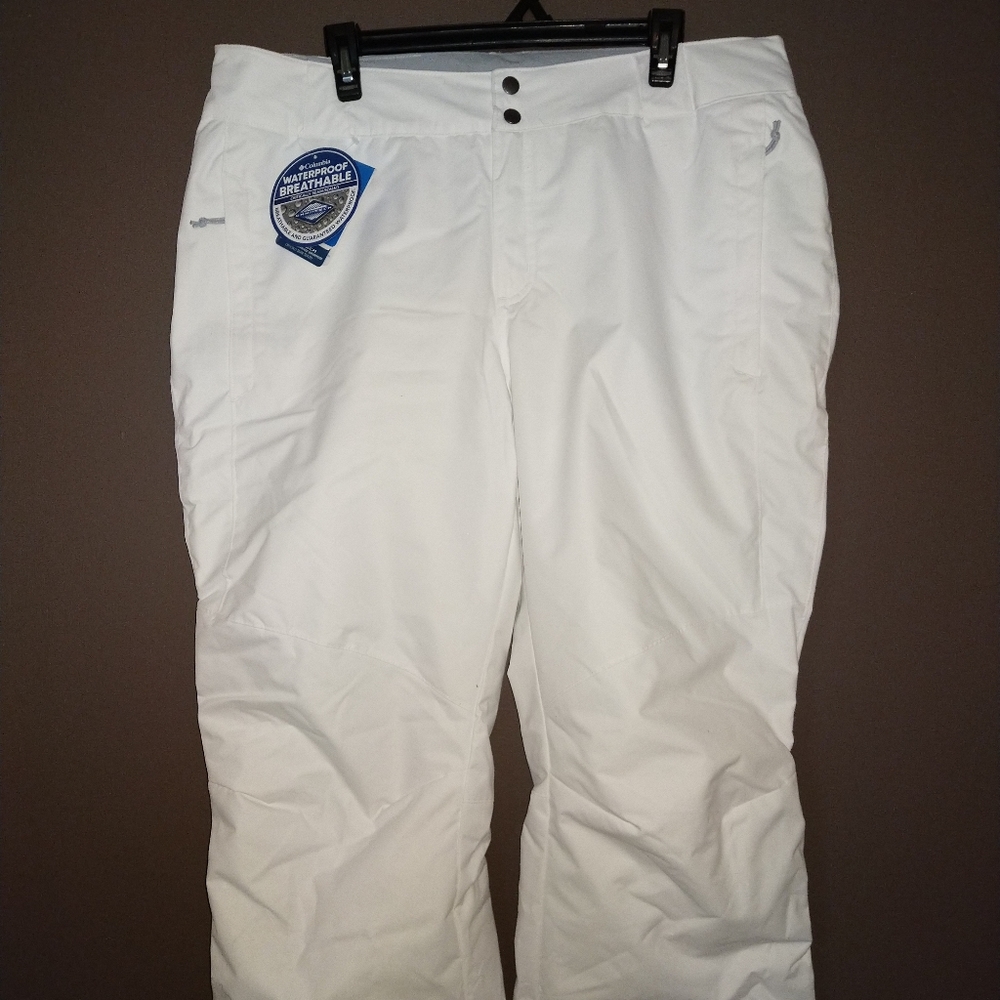 Columbia W Bugaboo II Pant Insulated XL White NWT